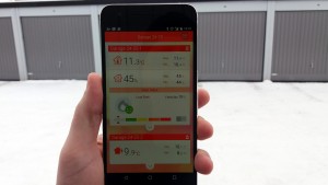 Med en speciell app till en smartphone kan temperaturen i varmgaragen nu avläsas trådlöst.
